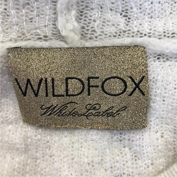 WILDFOX White Label Celebration Billie “YES” Sequin Pullover in White XS - Picture 10 of 10